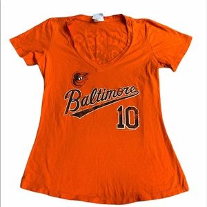 Baltimore Orioles #10 Orange Tee